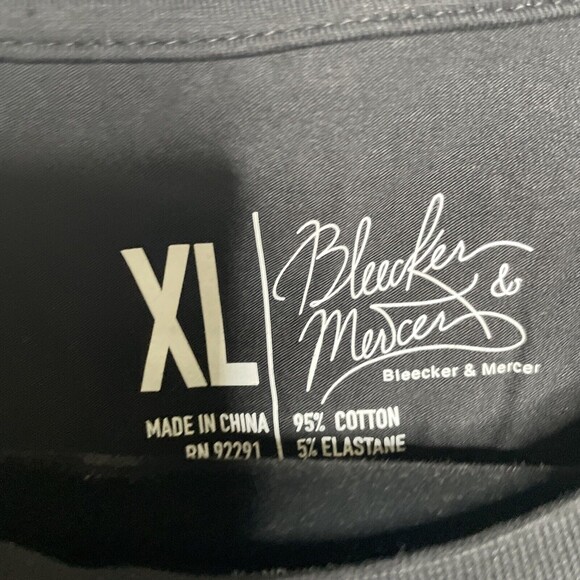 Bleeker and Mercer T-Shirt Privileged Black Embroidered NEW X-Large Shirt Tee - Picture 8 of 9